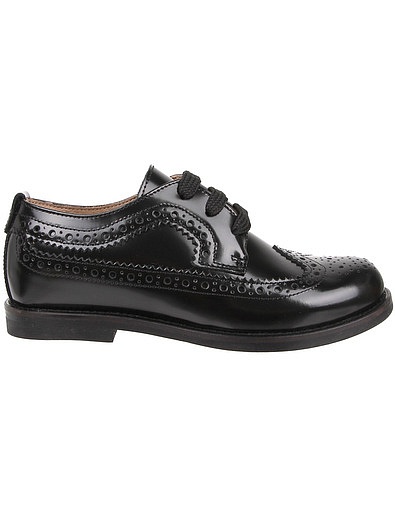 Черные ботинки на шнуровке Morelli - 2034519070399 - Фото 2