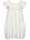 Платье из органического хлопка с цветами-кроше - 1054709370642
