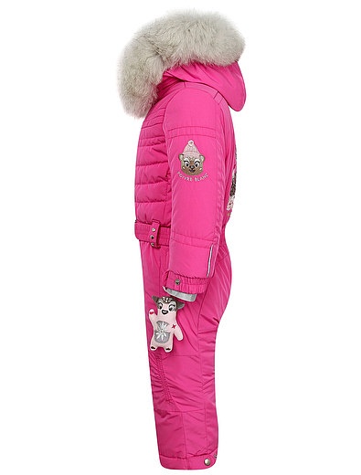 Розовый горнолыжный комбинезон с вышивкой на спине POIVRE BLANC - 1594509081329 - Фото 2