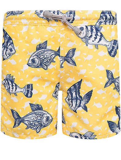 Пляжные шорты с принтом рыбы MC2 Saint Barth - 4102819670040 - Фото 1