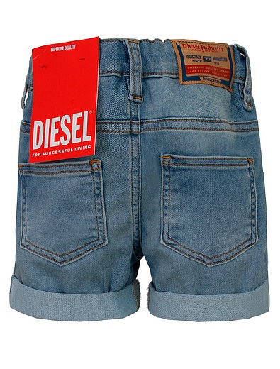 Джинсовые шорты с подворотами Diesel - 1414529410902 - Фото 2
