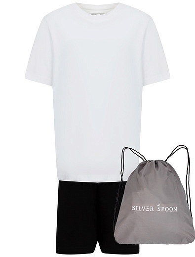 Комплект для спорта: футболка, шорты, мешок-рюкзак SILVER SPOON - 3024519380016 - Фото 1