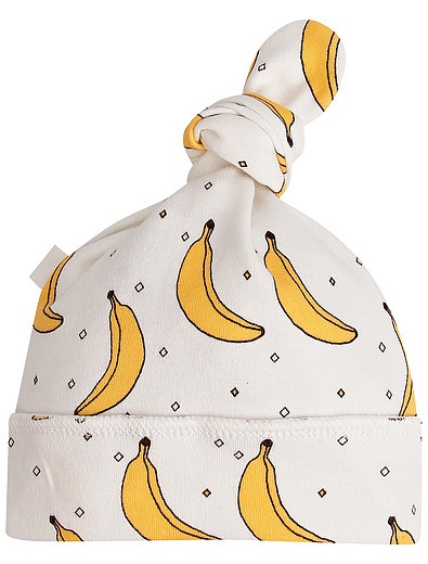 Пелёнка-кокон  и шапочка с принтом бананы Mjolk - 3384529280110 - Фото 5