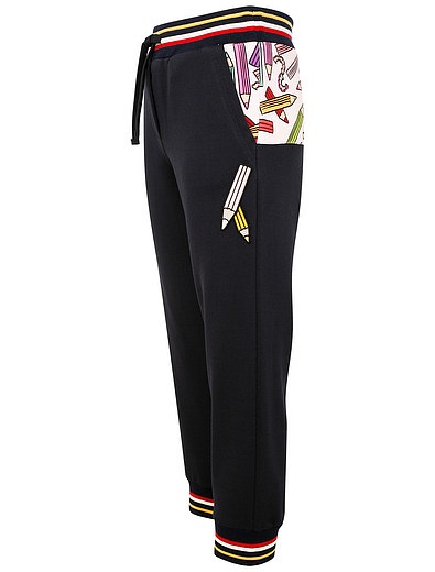 спортивные брюки с принтом карандаши Dolce & Gabbana - 4241409980067 - Фото 2