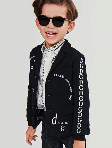 Однобортный пиджак с вышивкой Dolce & Gabbana - 1334519081588 - Фото 2