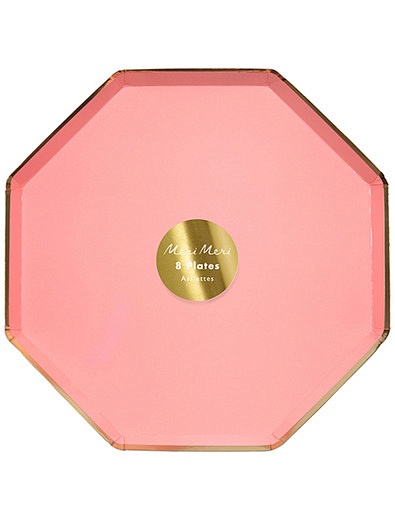 Набор одноразовых розовых тарелок8 шт. Meri Meri - 2294520080248 - Фото 2