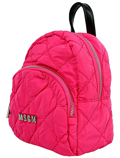 Розовый стеганый рюкзак MSGM - 1504508180572 - Фото 4
