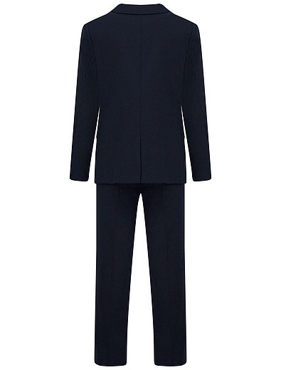 Костюм из пиджака и брюк синего цвета SILVER SPOON - 6024519180019 - Фото 4