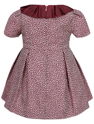 Леопардовое платье бордового цвета Baby A - 1054609286173 - Фото 2