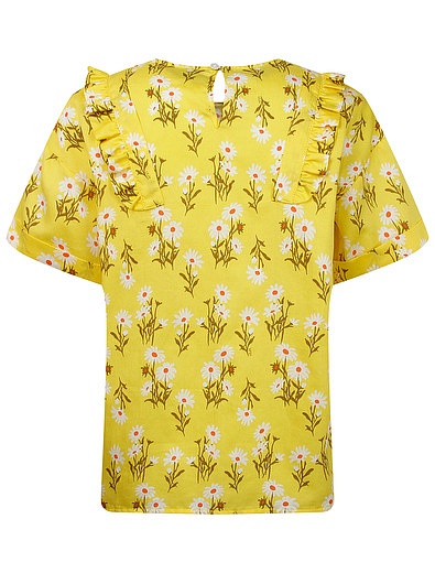 Желтая блуза с цветочным принтом №21 kids - 1034509170864 - Фото 2