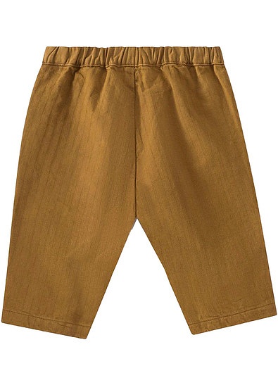 Коричневые хлопковые брюки Bonpoint - 1084519181701 - Фото 2