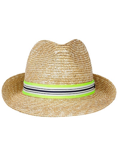 Соломенная шляпа с широкой лентой Il Trenino - 1174529170014 - Фото 1