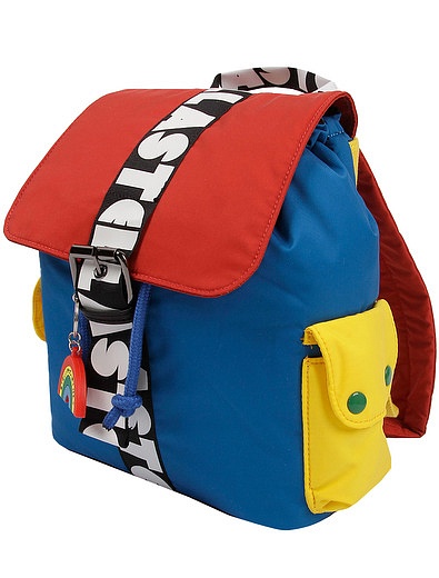 Цветной Рюкзак с брелоком Stella McCartney - 1504528180842 - Фото 2