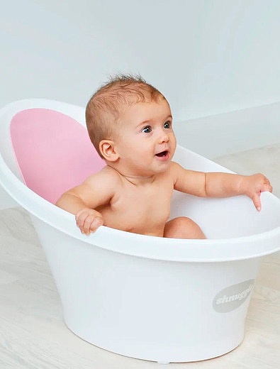 Ванночка для купания с рождения до 12+ месяцев с клапаном Shnuggle - 4914500270015 - Фото 2