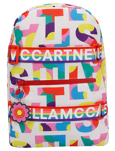 Рюкзак с разноцветным принтом логотипа Stella McCartney - 1504508370188 - Фото 1