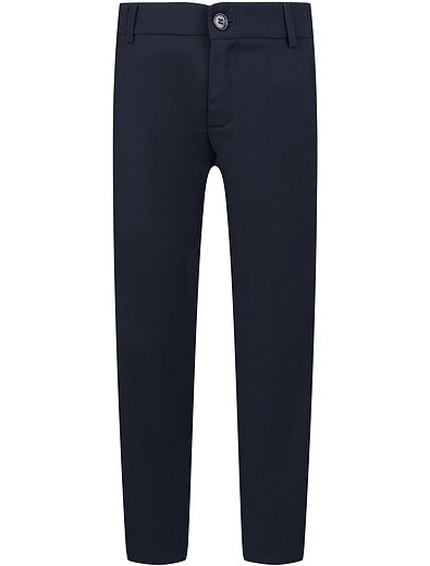 классические брюки из шерсти синего цвета Aletta - 4171419880012 - Фото 1