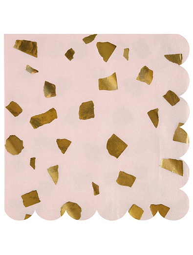 Салфетки бумажные с золотыми листками 16 шт. Meri Meri - 6594520170229 - Фото 1