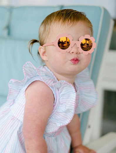 Солнцезащитные очки в розовой оправе &quot;цветочек&quot; Babiators - 5254508270143 - Фото 2