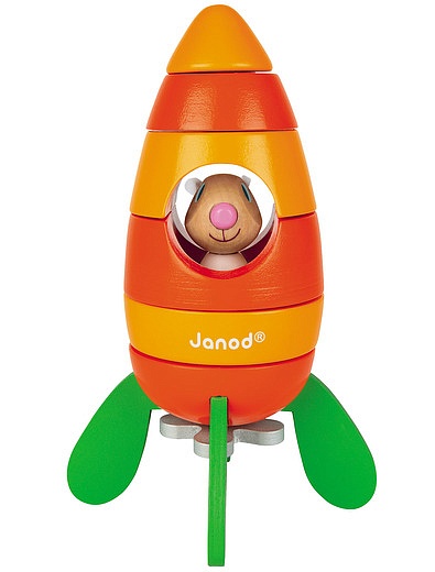 Конструктор магнитный "Кролик в ракете" JANOD - 5914529270224 - Фото 3