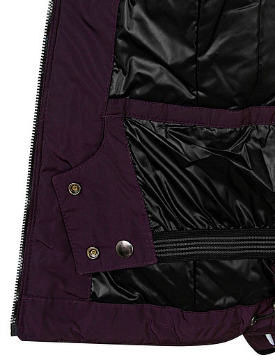 Фиолетовая куртка с поясом на талии POIVRE BLANC - 1074509182108 - Фото 5