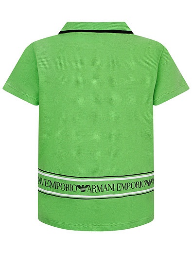 Поло с принтом логотипа EMPORIO ARMANI - 1144519070143 - Фото 2