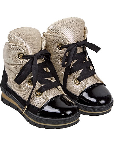 Золотые утепленные ботинки Jog Dog - 2030109780266 - Фото 1