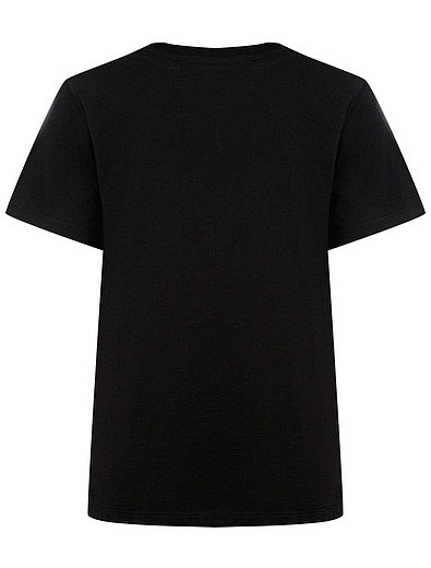 Черная футболка со смайликом NEIL BARRETT KIDS - 1134519172084 - Фото 2