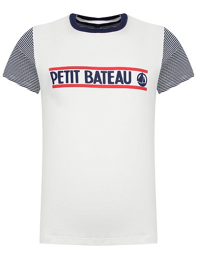 Пижама с принтом логотипа PETIT BATEAU - 0214519271244 - Фото 3
