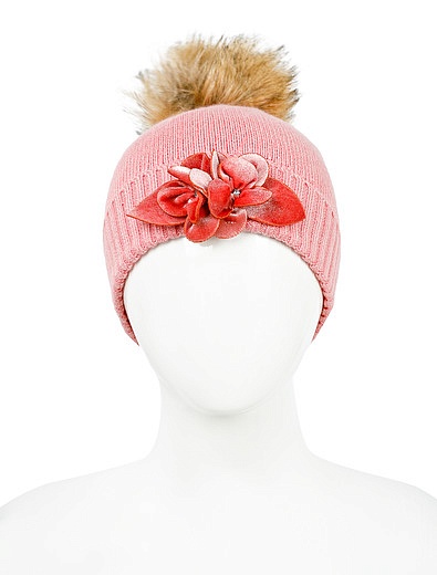 Комплект из шапки, шарфа и перчаток розового цвета Mayoral - 3004508180254 - Фото 2