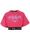 Розовая футболка с эластичным поясом - 1134509374757