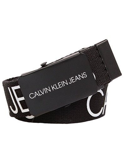 Ремень с принтом логотипа CALVIN KLEIN JEANS - 1304528180374 - Фото 1