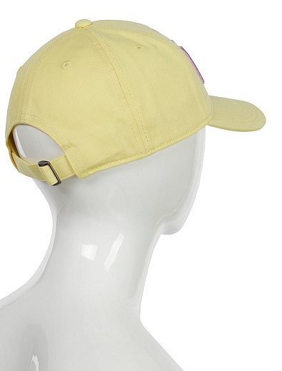 Нежно-желтая кепка с розовым логотипом №21 kids - 1184508370021 - Фото 2