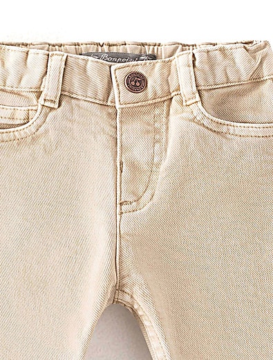 Кремовые брюки из денима Bonpoint - 1084509185184 - Фото 3
