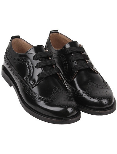 Черные ботинки на шнуровке Morelli - 2034519070399 - Фото 1