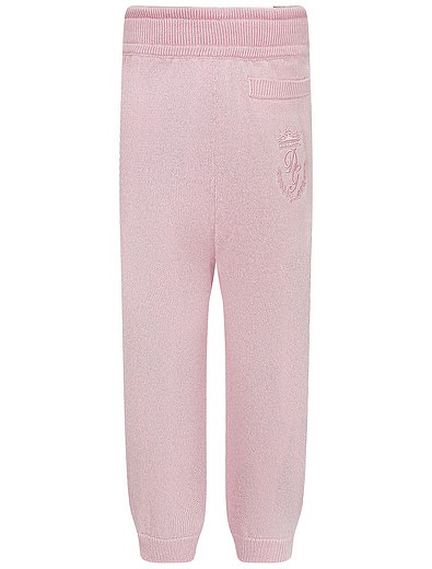 Брюки спортивные розовые из кашемира Dolce & Gabbana - 4244519082447 - Фото 2