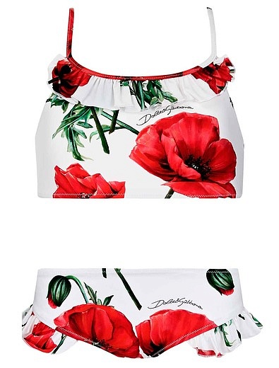 Раздельный купальник с маками Dolce & Gabbana - 0884509370525 - Фото 1