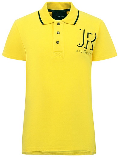 Жёлтое поло с логотипом JOHN RICHMOND - 1144519270703 - Фото 1