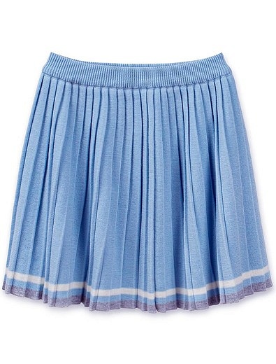 Голубая юбка из шерсти мериноса Fun Tricot - 1044500170275 - Фото 5