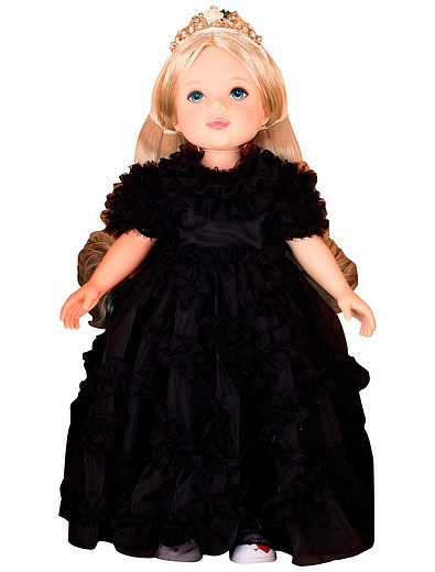 Кукла в чёрном платье из органзы и с диадемой Dolce & Gabbana - 7114509070082 - Фото 1