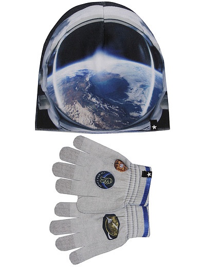Комплект из шапки и перчаток Space MOLO - 3004519280134 - Фото 1