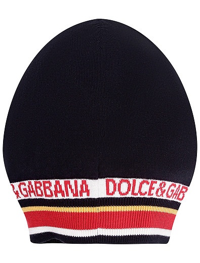 Шапка с принтом логотипа Dolce & Gabbana - 1351419980094 - Фото 5