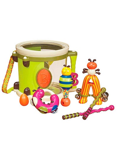 Набор музыкальных инструментов с барабаном и погремушками B Toys - 0664529370220 - Фото 1