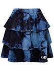 Синяя многоярусная юбка - 1044509070712
