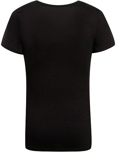 Черная базовая футболка Sanetta - 1131119881088 - Фото 3