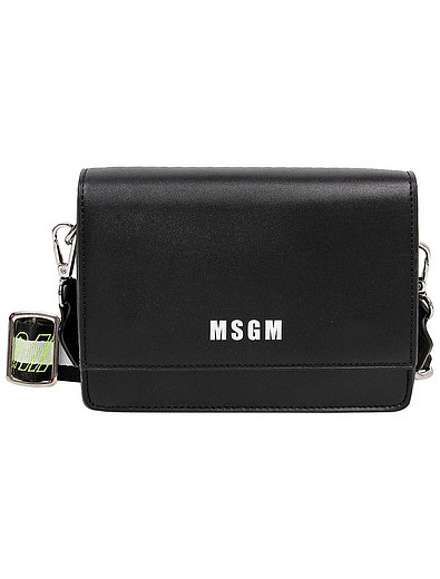 Черная сумка на плечо с логотипом MSGM - 1204508080444 - Фото 1