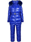 Ярко-синий комплект из куртки и полукомбинезона - 6121409881015