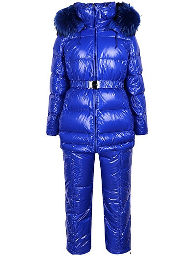 Ярко-синий комплект из куртки и полукомбинезона Manudieci - 6121409881015 - Фото 1