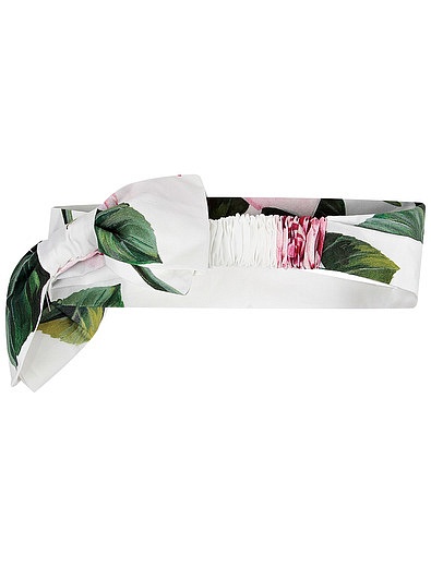 Повязка с принтом Тропические розы Dolce & Gabbana - 1421209070073 - Фото 3
