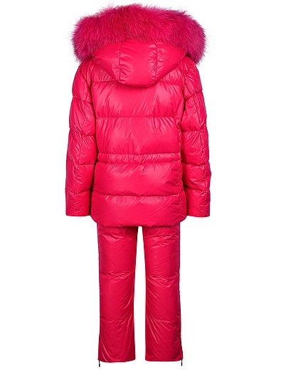 Розовый комплект из куртки и полукомбинезона Manudieci - 6122609981109 - Фото 2