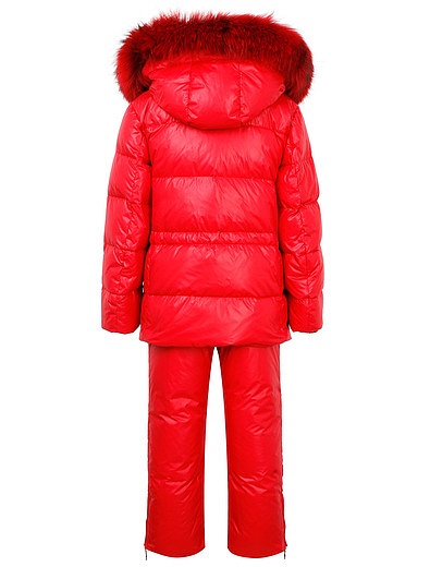Красный комплект из куртки и полукомбинезона Manudieci - 6121309981112 - Фото 2